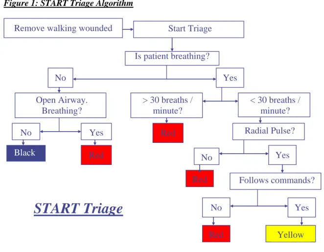 Figure 1: START Triage Algorithm 