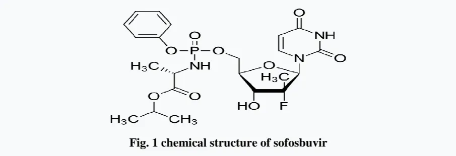 Fig. 1 chemical structure of sofosbuvir 