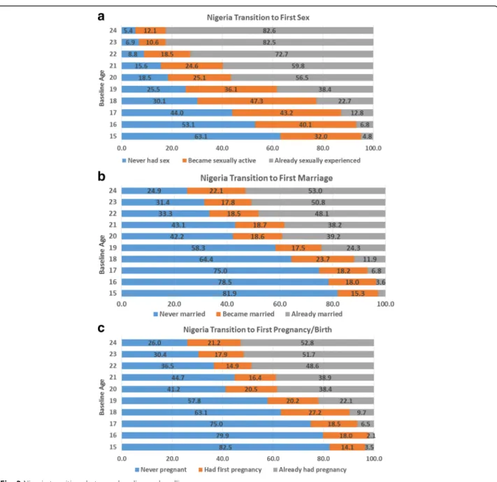 Fig. 2 Nigeria transitions between baseline and endline
