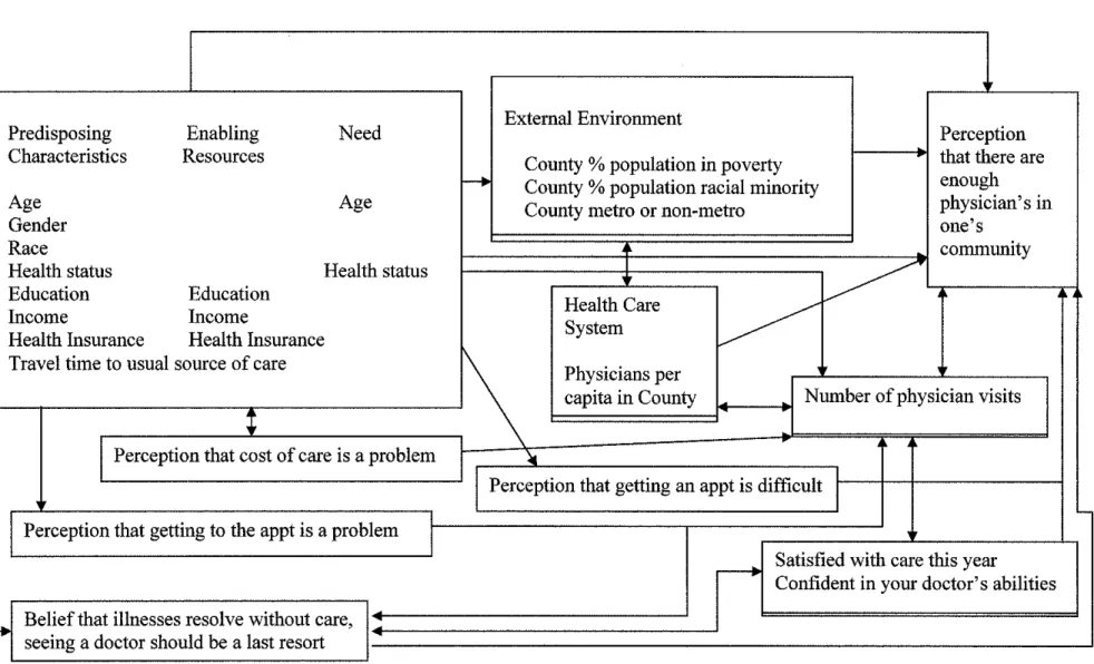 Figure 2:  Proposed (Modified from Andersen) Model of Access 