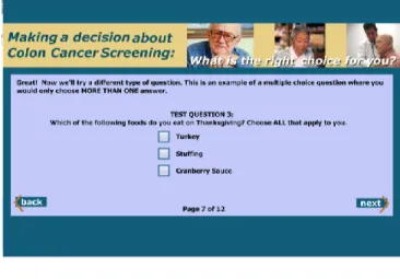 Figure 7.  A survey question for which you would choose MORE THAN ONE answer. 