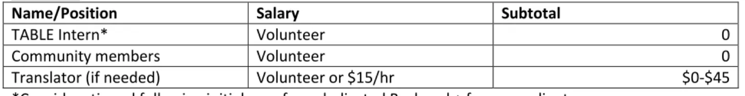 Figure 3. Backpack+ Pilot Budget  Personnel 