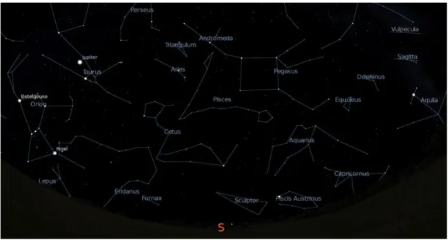 Figure 8 - Pegasus and AndromedaFigure 7 - Fall constellations, looking south