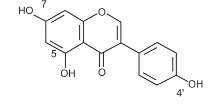 Figure 1 Structure of genistein.