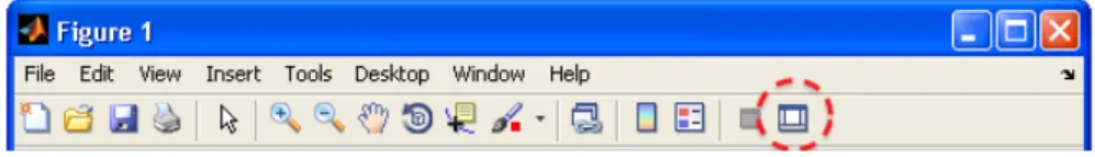 Figure 4: Show Plot Tools toolbar icon in Figure Window