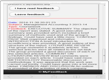 Fig. 1 Example of group feedback on a student’s feedback page (Bikanga Ada 2020)