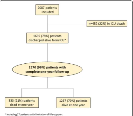 Fig. 1 Study flow chart. *Including 27 patients with limitation of lifesupport. ICU intensive care unit