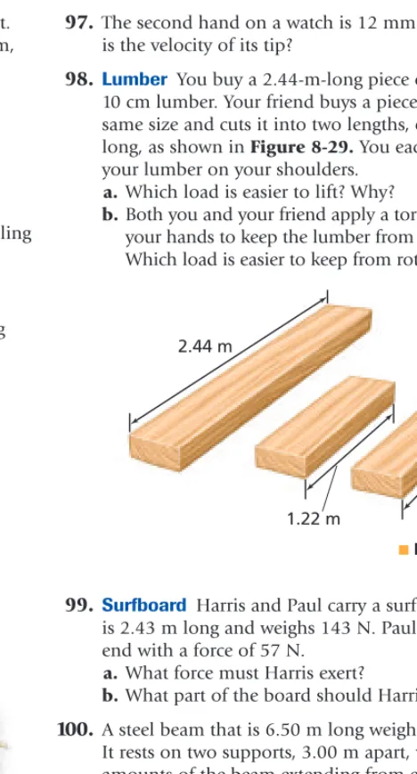 Figure 8-28, is at rest on a surface. A rope is