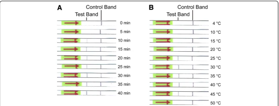 Fig. 3 Analysis of optimal amplification time and temperature. The amplification timeof genomic DNA of (a) and temperature (b) were shown on the right
