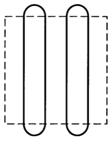 Figure 1 .6 : The (canonical) closure of a braid. In the braid group language, the braid is A 3 0-1(72(71 and the knot is the Hopf link.