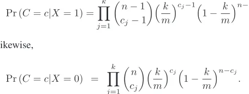 Fig. 3.Logical view of the Selective Bloom Filter implementation. Components that also appear in a regular Bloom ﬁlter are presented in gray