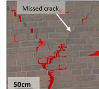 Figure 10. Result of the two-step segmentation of a concrete façade.Scale approx.
