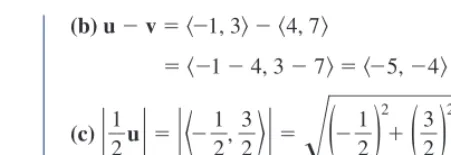 Figure 10.14 Vectors representingthe velocities of the airplane and tailwind in Example 4.