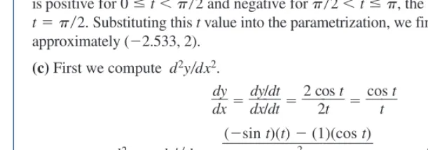 Figure 10.2 The parametric curve 