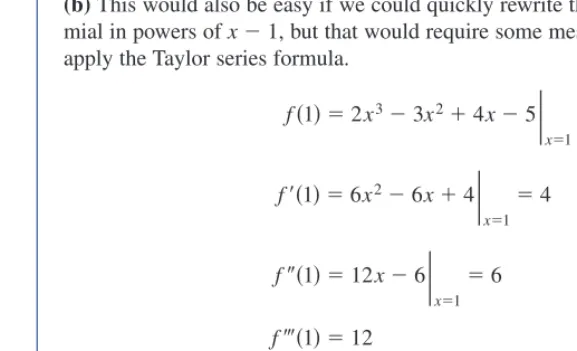 Figure 9.6 The graphs of y � ex and y � P3�x� (the third order Taylor poly-nomial for ex at x � 2)