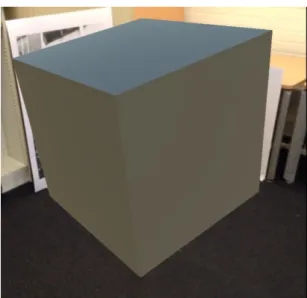Fig. 6. Skewed rendering in response to deliberately introducing an error in the placement of the two markers