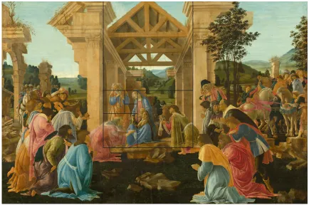 Figure 3.5 The Adoration of the Magi, Washington, D.C.  c. 1478-1482, original 