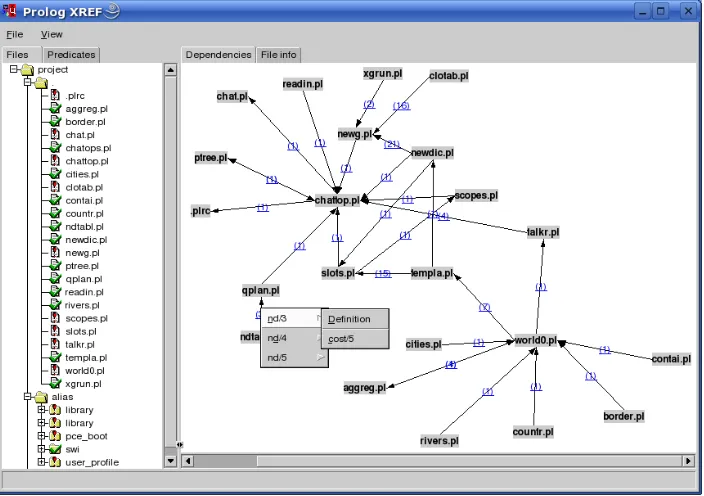 Figure 3.1: File info for chattop.pl, part of CHAT80