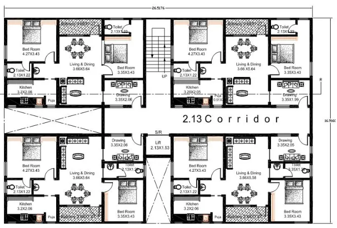 Figure 4.1 Plan Of The Building  