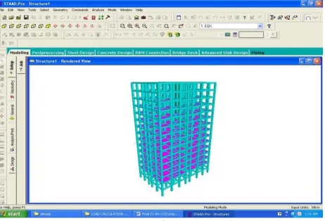 Figure 4.2 Generation Of Structure Through Gui 