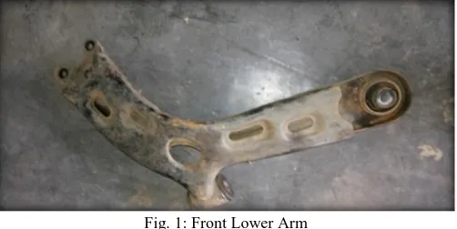 Fig. 1: Front Lower Arm 