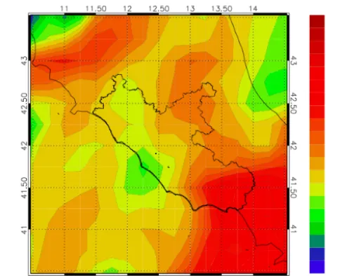 Figure 7: The synoptic environment of the 15 October 2012 case study. Geopotential height at 500 hPa (m, filled contours); sea level pressure (hPa, black  The synoptic environment of the 15 October 2012 case8 