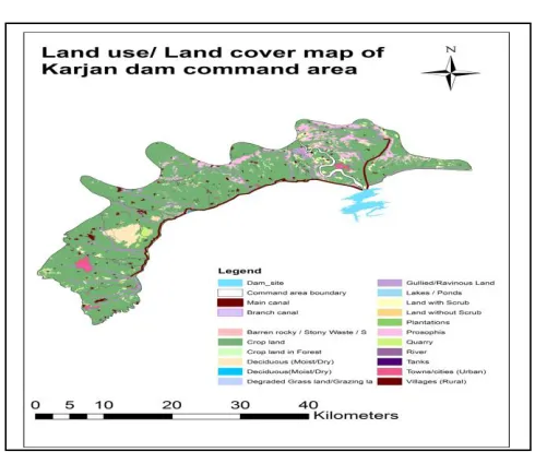 Fig. 4: Land Use Map of Karjan Dam Command Area 