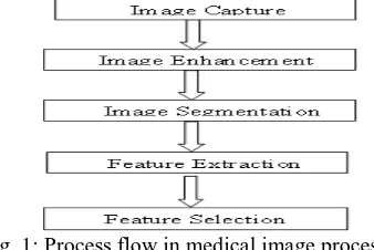 Fig. 1: Process flow in medical image processing.                                            1 | P a g e