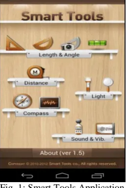 Fig. 1: Smart Tools Application   