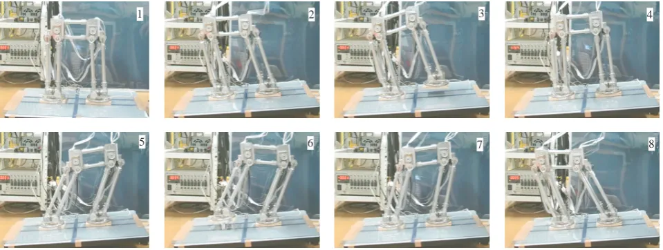 Fig. 5.In-place stepping motion experiment of the slope.