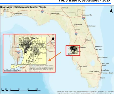 Fig. 5. Overview of the study area: Hillsborough County, Florida 