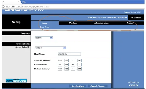 Figure 7:   Access point configuration 