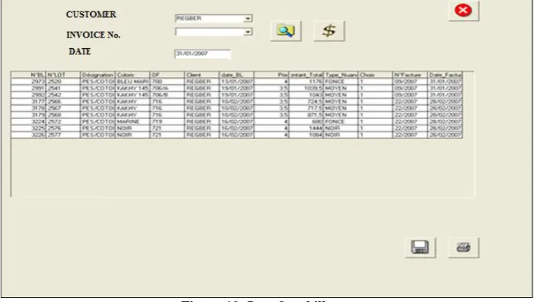 Figure 10: Interface bills. 