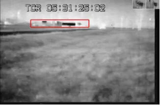 Figure 2. The vehicle is off tracking.