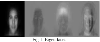 Fig 1: Eigen faces  