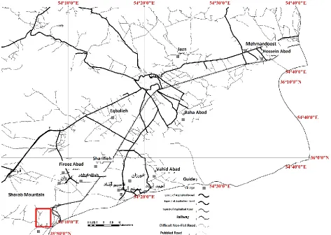 Figure 1.Geological map of mabad and location of Shorab section 