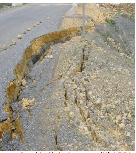 Fig. 2. Part of the Site begins to move. [11]. C.T.T.P, (2007) 