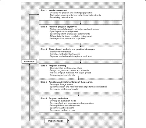 Figure 1 Intervention mapping method (adapted from Bartholomew et al.) [14].