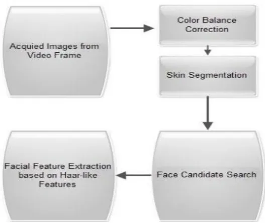 Figure 6.2.1: Block Diagram of the Face Detection Procedure. 