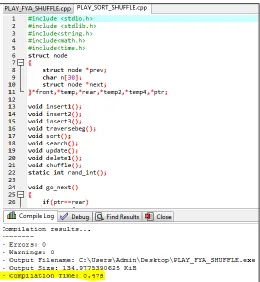 Figure 6 and figure 7 very clearly depicts that the Fisher-Yates algorithm does better in the compilation (Execution time) time