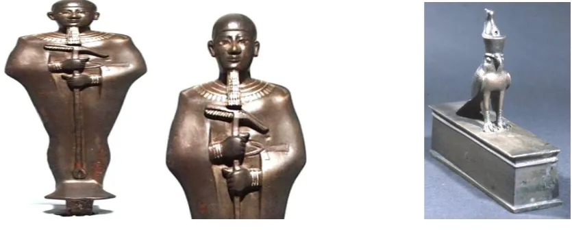 Fig 24: Osiris copper alloy head from Late Period.[40] 
