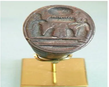 Fig 11: Golden ring from 18th Dynasty.[28]    Fig.12 Bronze ring from 19th Dynasty.[29]