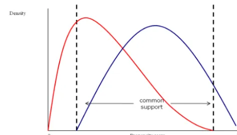 Figure 2.Figure 1. An example of a common support  An example of a common support.