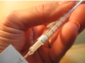 Figure 4. Cotton Inserted into Microrespirometer Barrel