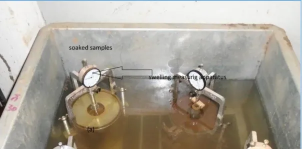 Figure 2.8: Typical samples under soaking before the CBR test. 