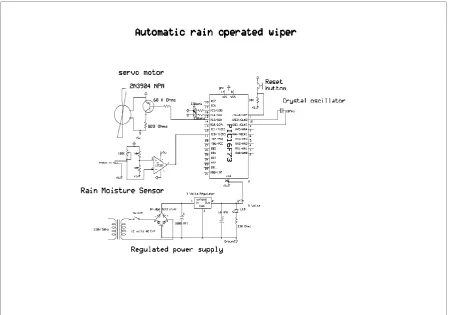 Fig-2: Schematic diagram of Automatic Rain Operated Wiper. 