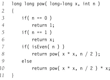 Figure 2.11Efﬁcient exponentiation
