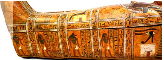 Fig. 26: Pottery coffin of a child from the 18th Dynasty.[42] 