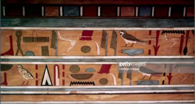 Fig. 8: Wooden coffin of Seni from the 12th Dynasty.[23] 
