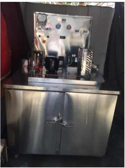 Figure 3: Actual Test Setup of Vapour Compression Refrigeration Deep Freezer. 
